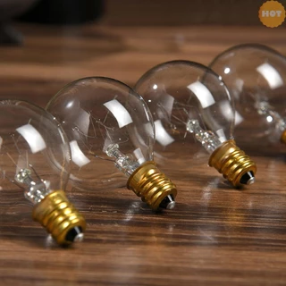 [2025 Super Sale]G40 หลอดไฟเปลี่ยน G40 ทังสเตน 7W 220-240V Clear Globe หลอดไฟ E12 ฐานหลอดไฟสําหรับในร่มกลางแจ้ง Patio Decor บ้านงานแต่งงานตกแต่ง