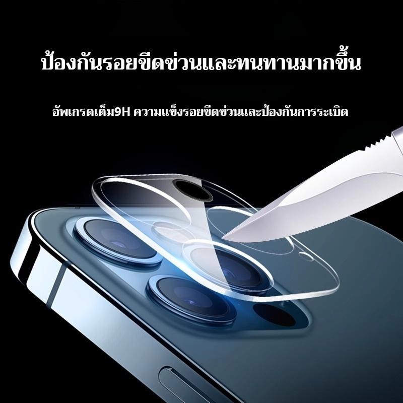 【ซื้อ 1 แถม 2】ฟิล์มกระจก iPhone (ของแถม: ฟิล์มเลนส์ 1 ชิ้น + ฟิล์มหลัง 1 ชิ้น)iPhone 16, 15, 14, 13, 12, 11, X, XR, XS - รูปที่ 2
