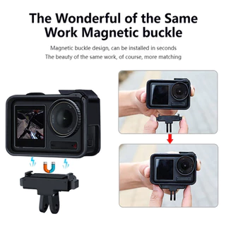 อะแดปเตอร์ฐานแม่เหล็ก For DJI Action Magnetic Adapter For ACTION 3 4 5 ถอดประกอบอย่างรวดเร็ว อะแดปเตอร์