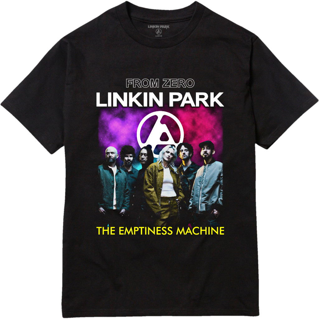 เสื้อยืดแขนสั้นผ้าฝ้ายผู้ชาย ลาย Linkin Park เหมาะสมในฤดูร้อน | จัดส่งภายใน 24 ชั่วโมง