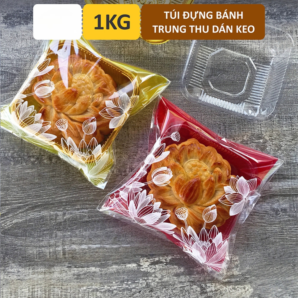 Moon Cake Bag พร้อมกาวสําหรับเค้ก 150gr-250gr
