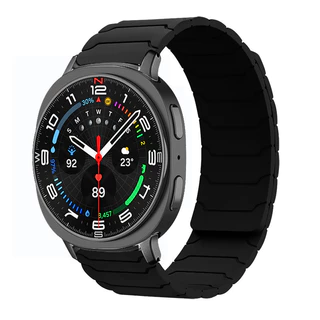 สายซิลิโคนแม่เหล็กสําหรับ Samsung Galaxy Watch 8 40 44 มม./8Classic 46 มม.Galaxy Ultra 47 มม.Galaxy Watch 7 6 5 4 อุปกรณ์เสริม