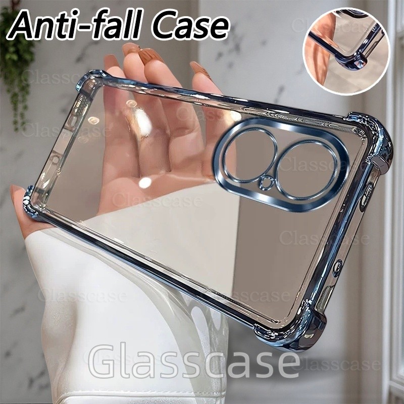 Huawei Nova Y73 2025 สําหรับ Huawei Nova Y73 Y 73 NovaY73 เคสโทรศัพท์ใสแฟชั่นคู่สี่มุมป้องกันการตกกั