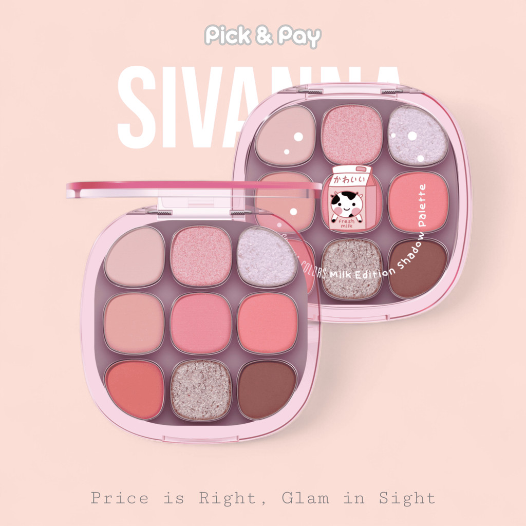 Sivanna Colors Milk Edition Shadow Palette ซิเวนน่า มิลล์ อิดิชั่น อายแชโดว์ พาเลท 9สี (HF742)