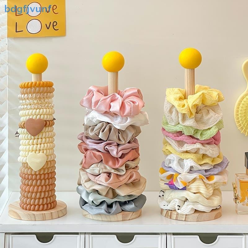 BDGF ไม้ผม Scrunchies Organizer ผมขาตั้งสร้อยข้อมืออุปกรณ์เสริมผม Organizer ชั้นวางของ TH