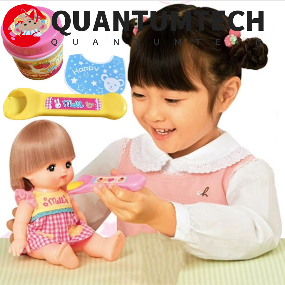 QUANTUMTECH สตรอเบอร์รี่พุดดิ้งของเล่น, จําลอง Early Education Pudding Feeding ชุด, อาหารญี่ปุ่นสีชมพู Jelly บทบาทเล่นของเล่นเด็กของขวัญ