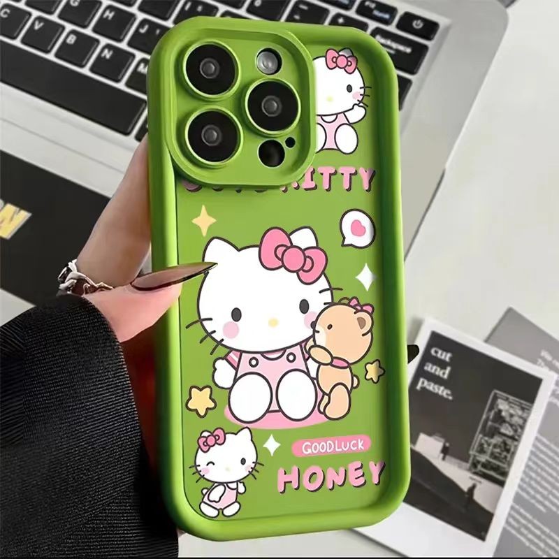เคส Infinix Hot 60i Hot 60 4G Smart 10 Smart 10 Plus GT 30 Pro Note 50S Note 40S Note 50 Pro Plus Note 50X Note 50 Pro Note 50 การ์ตูน Kitty Cat กล้องป้องกันเคสโทรศัพท์