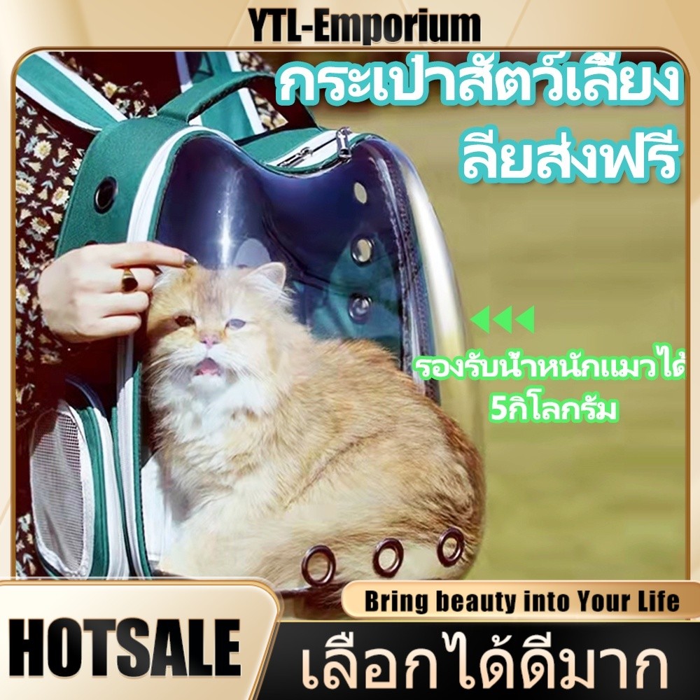 EMP กระเป๋าใส่แมว สะพายแมว มีให้เลือก 7 สี แบบพกพา ทุ่มเทเพื่อออกไป เป้แมว