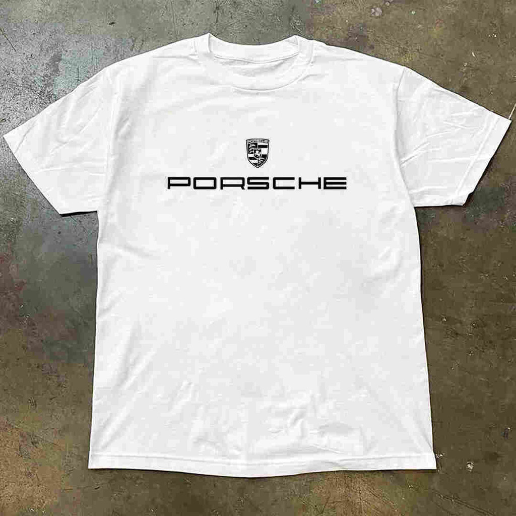 เสื้อยืดผู้ชายครึ่งแขน แบรนด์ปอร์เช่ ทำจากผ้าฝ้าย 100% สวมใส่ง่ายในฤดูร้อน