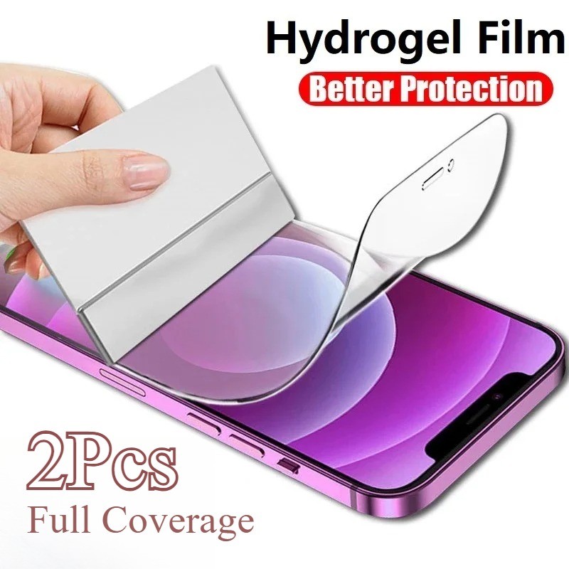 2 ชิ้นป้องกันหน้าจอสําหรับ BLU Bold N1 N2 N3 C7 C7X F91 F92e S91 Pro Hydrogel ฟิล์ม