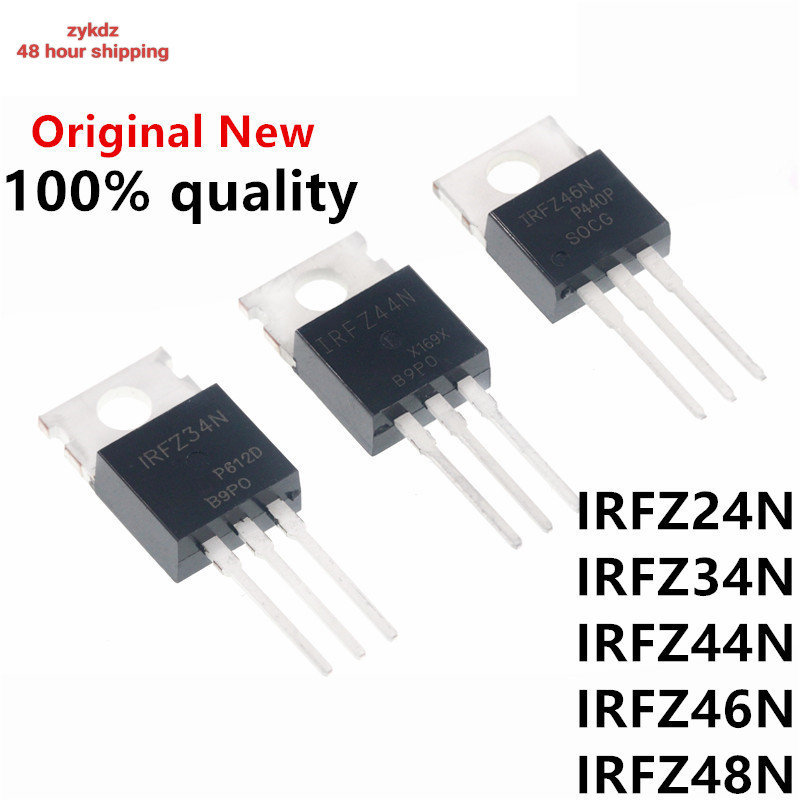 สินค้าใหม่10PCS IRFZ24N TO220 IRFZ24NPBF TO-220 IRFZ24 IRFZ34N IRFZ34 IRFZ44N IRFZ44 IRFZ46N IRFZ46 