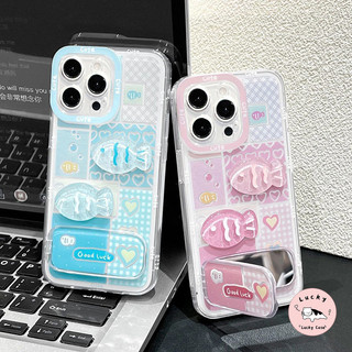 เคสไอโฟน11 แฟชั่นน่ารักรักหัวใจวงเล็บปลานุ่ม สำหรับ iPhone 11 16 13 15 12 14 Pro Max 16 7 8 14 15 Plus XR X XS Max SE