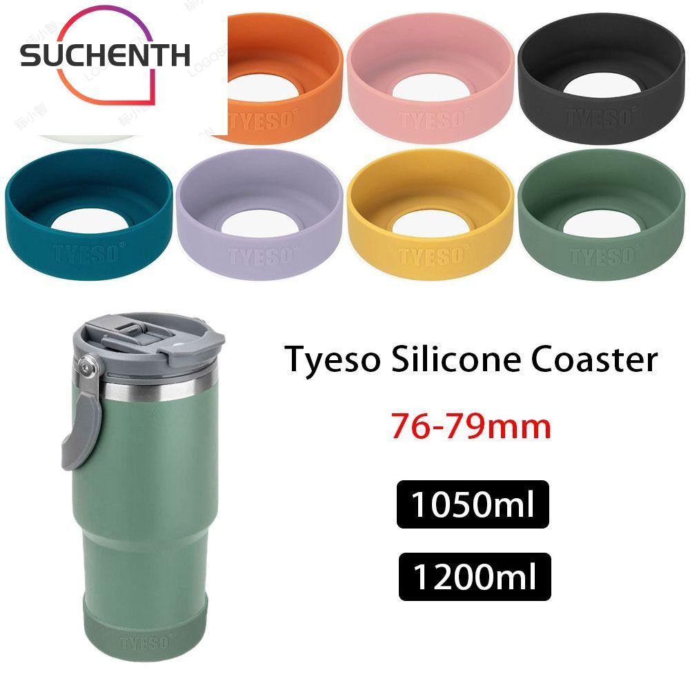 SUCHENCHEN 1 ชิ้นขวด, Anti Slip ป้องกันซิลิโคน Coaster, Universal 76-79 มม. 1050ml 1200ml TS-8829 TS-8830 ด้านล่างสําหรับ Tyeso แก้ว