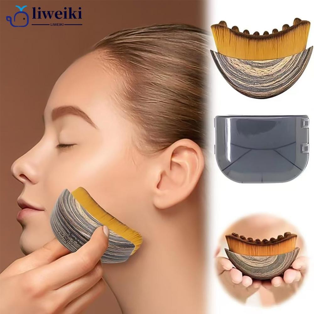 LIWEKI Lymphatic Contour Face Brush Dry Brushing Face Brush Lymphatic Draining Massage for Face Chin
