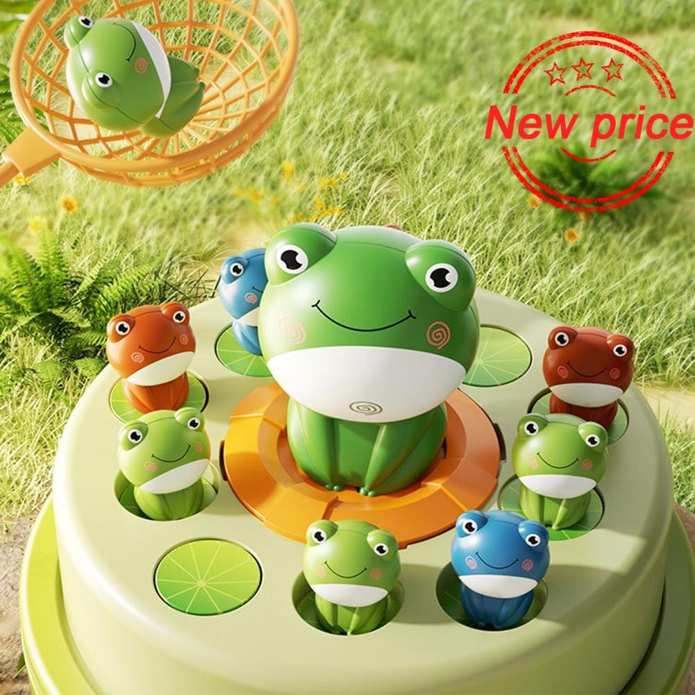 Bounce และ Catch Duck Board Games กบเกมกระดานสําหรับเด็ก 4-6 ผู้ปกครองเด็ก Interactive E4l0
