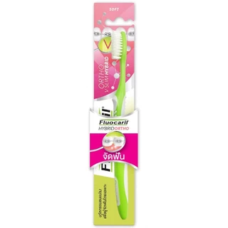 Fluocaril ฟลูโอคารีล แปรงสีฟันจัดฟัน ออร์โธ วี สลิม 1 ชิ้น(คละสี)