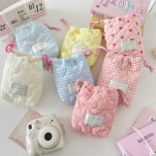 พร้อมส่ง🛵 A93 กระเป๋าเก็บกล้องผ้าฝ้ายลายนวมน่ารัก กระเป๋าเก็…