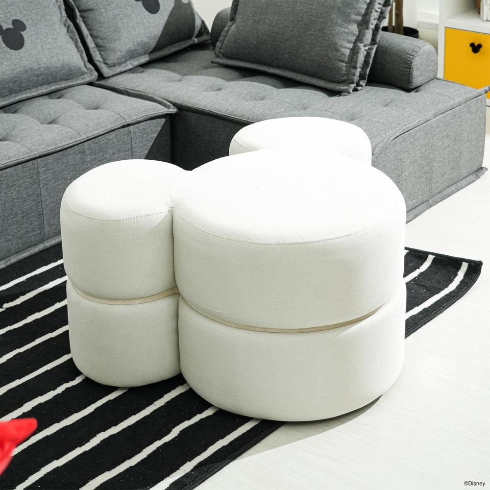 SB Design Square สตูล DISNEY รุ่น MICKEY-RETRO สีครีม (84x68x45 ซม.) แบรนด์ DISNEYHOME