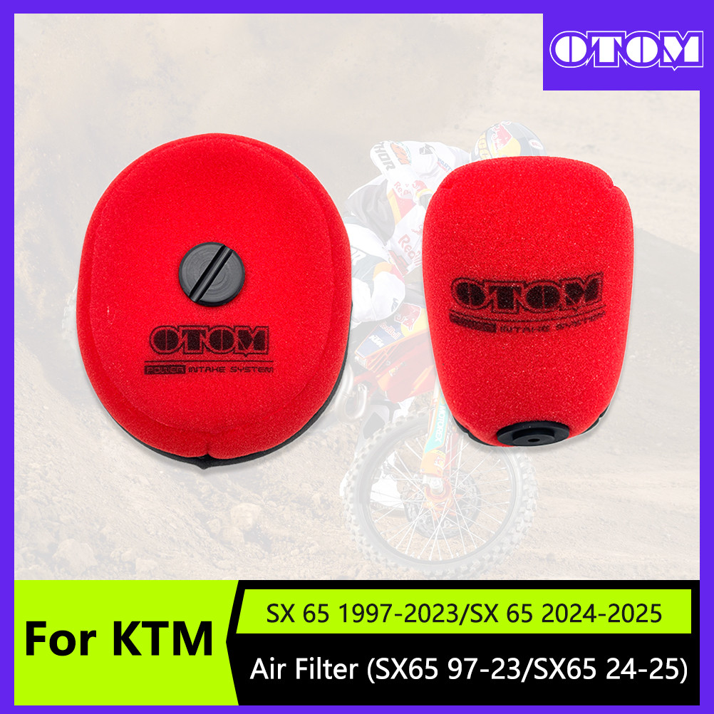 GOTOM รถจักรยานยนต์กรองอากาศคู่ชั้นโฟมฟองน้ํากรองสําหรับ KTM HUSQVARAN GASGAS SX65 TC65 1997-2025 MC