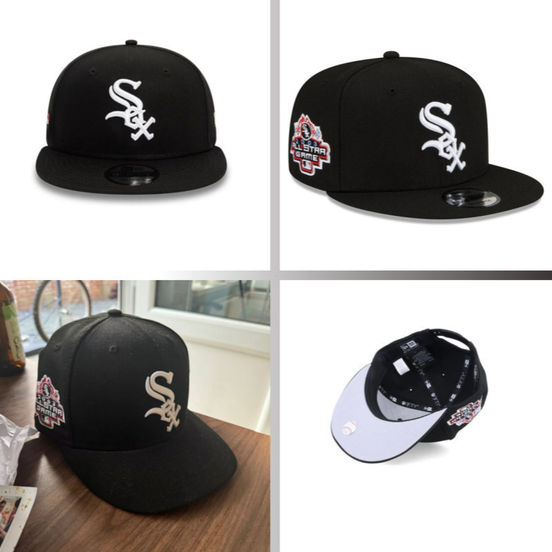 Chicago White Sox MLB 9FIFTY Snapback Cap Black New/Era White Logo 2003 All-Star Game Side Label [Re