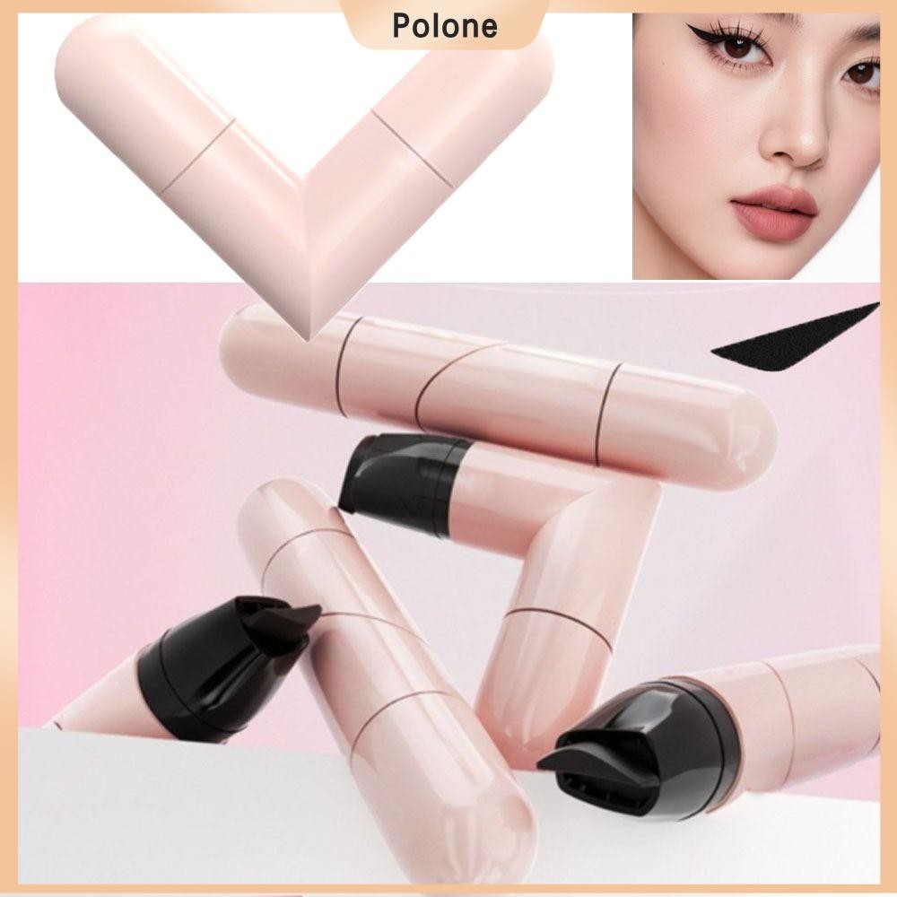 POLONE Quick Dry Eyeliner Stamp Long Lasting Waterproof Eyeliner Stamp Pen Portable Eye Liner Stamp 