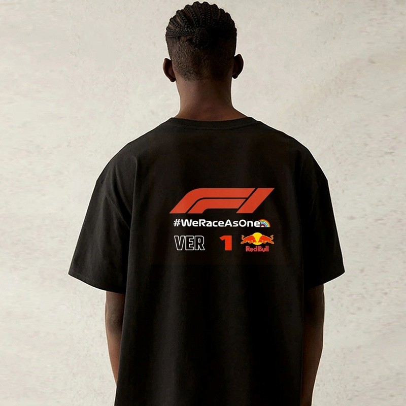 เสื้อยืดแขนสั้นผ้าฝ้าย 100% ออกแบบจากแรงบันดาลใจของทีม Red Bull กับ Perez เหมาะสำหรับสะสมหรือสวมใส่ในวันสบายๆ