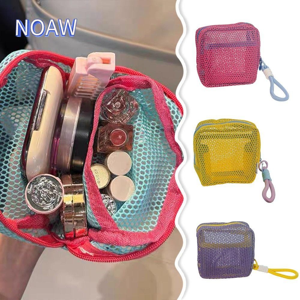 โน้ม‌ กระเป๋าเครื่องสําอางกระเป๋าเก็บสี โดปามีน ความจุขนาดใหญ่พร้อมกระเป๋าใส่เหรียญหูหิ้ว