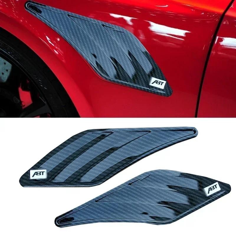 1 คู่ ABT Wing สําหรับ Audi Fender สติกเกอร์ Audi ประตู Vent ด้านข้างสติกเกอร์ ABT Wing สติกเกอร์สํา