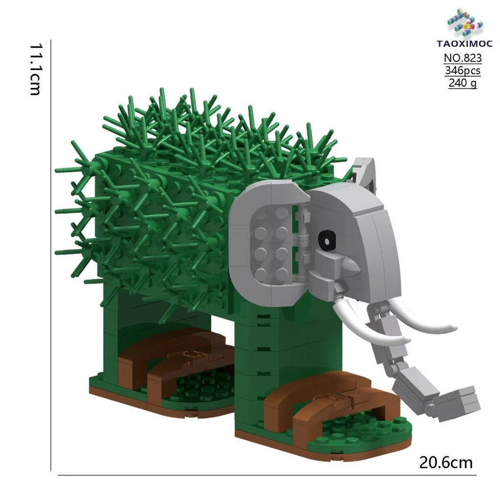 AI Mountain Sea แท่งไม้คลาสสิก All-in-One Series Building Blocks LiriLi Larlla Cactus Elephant Assem