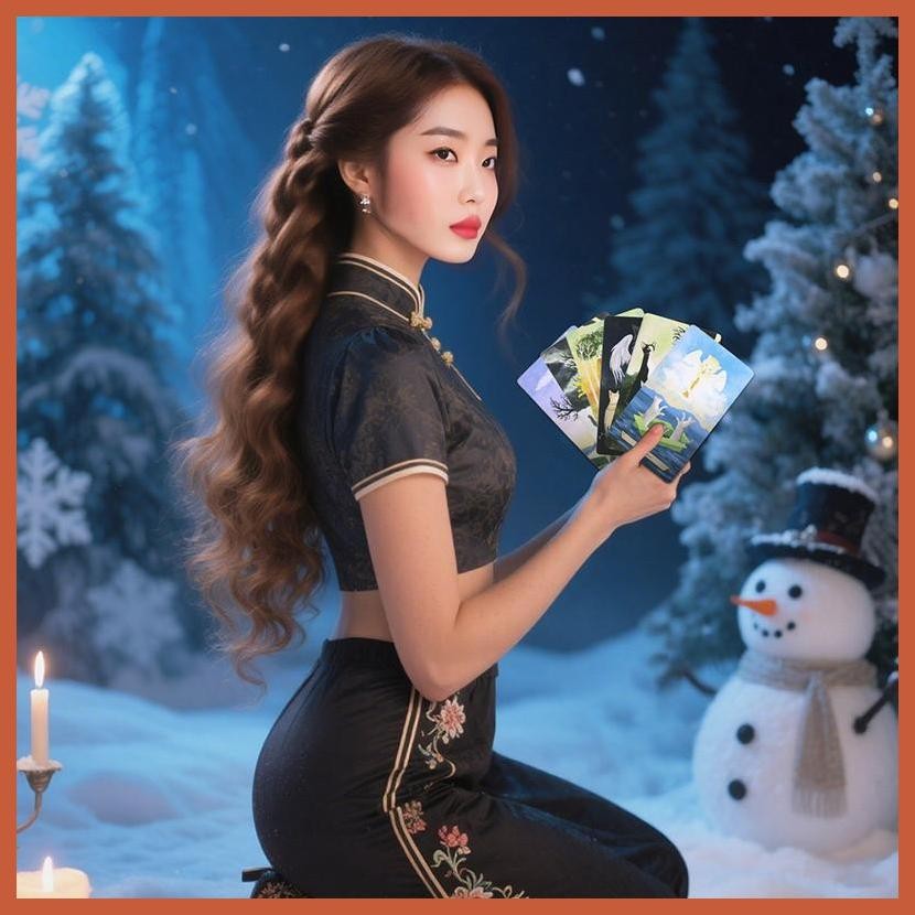 สําหรับ Enchanted Forest Felines Tarot ไพ่ทาโรต์สําหรับผู้เริ่มต้นสะสมการ์ดทํานาย 78 ชิ้น Fate lamei