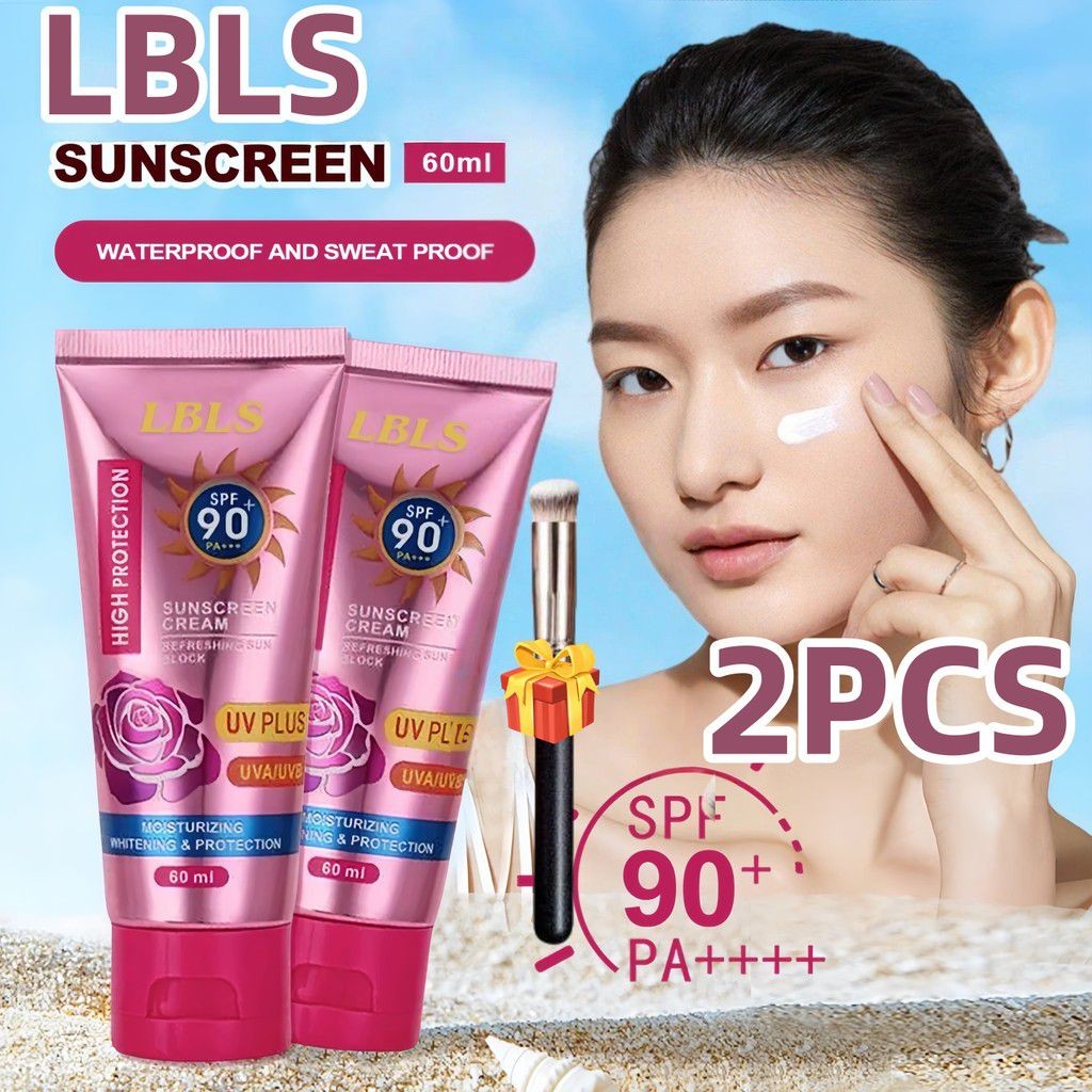 Free Gift2PCS LBLS ครีมกันแดด Multi-effect Repair Isolation BB ครีมกันน้ํา Sweat-proof Moisturizing 