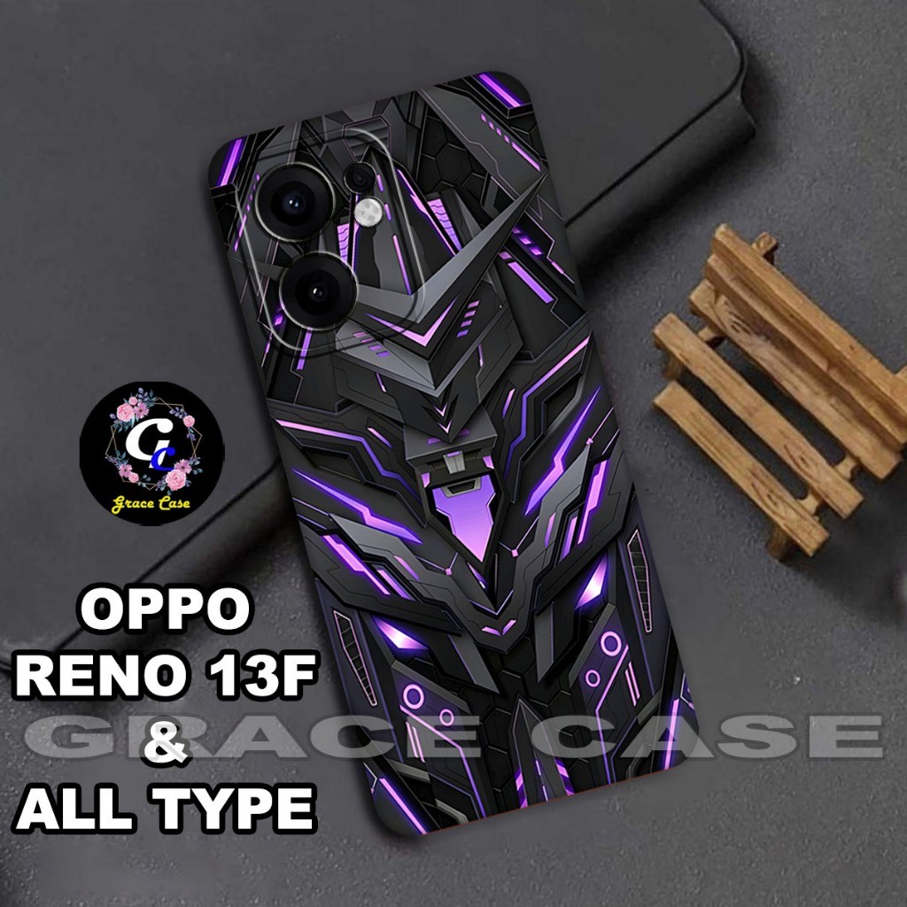 HP (GC11) OPPO RENO 13F 2024 ยาง Softcase | เคส Robbot Image Motif | OPPO RENO 13F เคสโทรศัพท์กล้อง 
