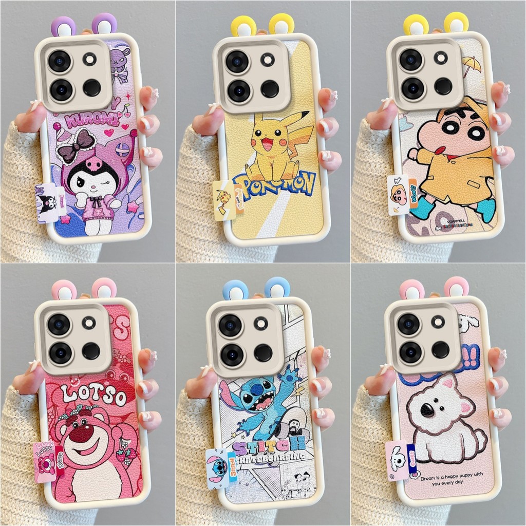 เคส Infinix Smart 7 สติ๊กเกอร์การ์ตูนน่ารัก เคสซิลิโคนนิ่ม