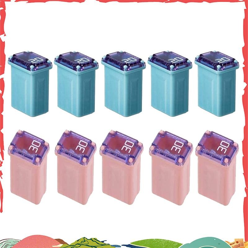 10 ชิ้น FMM MCASE ประเภท FMM Maxi ฟิวส์สแควร์ฟิวส์รถยนต์ ( "เป่าต่ํา") greenbenihes1
