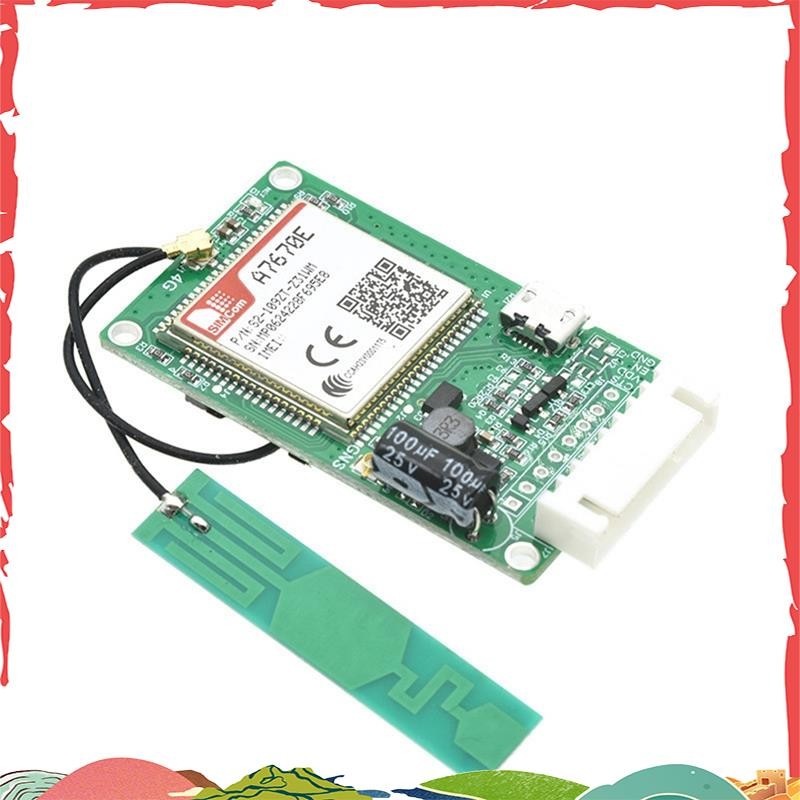 SIMCOM A7670E 4G LTE Cat1 โมดูล A7670E 4G LTE Cat1 โมดูลพร้อมช่องใส่ซิมการ์ด TTL UART 2G LTE-FDD B1/