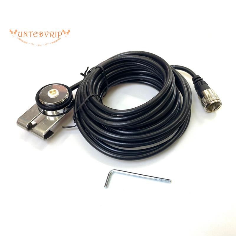 [Quick U]N-2 5M NMO to PL259 RG-58 Coax Cable Antenna Cable NMO Mount for Car Truck Amateur Radio Mo