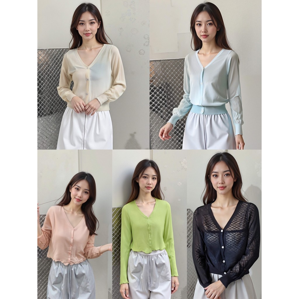 เสื้อคลุมคาร์ดิแกนผู้หญิงแขนยาว สไตล์เรียบง่ายแบบมินิมอล ใส่แล้วดูดีแบบไม่ต้องแต่งเยอะ เพิ่มความอบอุ่นแบบเบาๆ