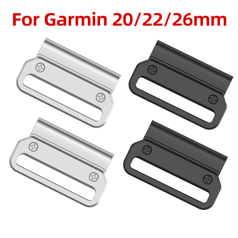 20/22/26 มม.Quick Fit 304 สแตนเลส Quick Release Connector สําหรับ Garmin Fenix5 Plus 6X Pro 7x Easy Fit Buckle สายคล้อง Instinct2 F8 อะแดปเตอร์สําหรับ NATO สายนาฬิกา
