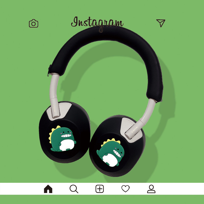 เหมาะสําหรับ Sony/Sony WH-1000XM5/6 ไร้สายบลูทูธเสียงรบกวน Cancelling ชุดหูฟังซิลิโคนป้องกันกรณีการ์