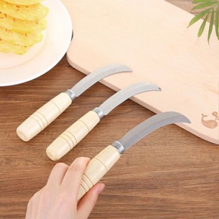 มีดโค้งเล็กพกพาง่าย มีดปอกสับปะรด มีดเคียวเล็กผลไม้ อุปกรณ์ข…