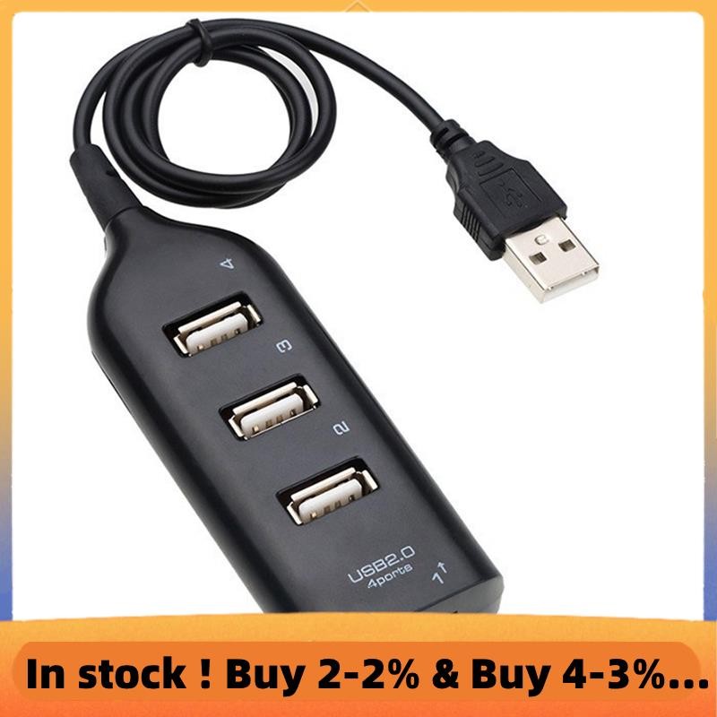 USB Hub 2.0 Multi-USB ความเร็วสูง Hub Splitter 4-Port USB Hub Adapter สําหรับตัวรับสัญญาณแล็ปท็อปอุป