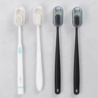 BUJOY ที่เก็บแปรงสีฟัน ไม่มีการเจาะ ฝาครอบกันฝุ่นแปรงสีฟัน Toothbrush Holder