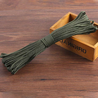 เชือกพาราคอร์ด ขนาด 10m 31m สำหรับการตั้งแคมป์ เชือกไนลอน Climbing rope 4mm เชือกสนาม สวยทนG3565