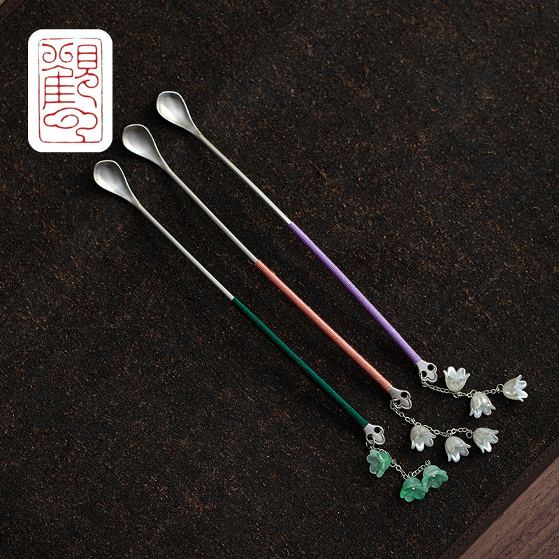 [กวนหยุน] สร้างสรรค์คดเคี้ยวเชือกชาหน้าปัดโลหะผสมชาหมุนครัวเรือนชาย่างหกสุภาพบุรุษอุปกรณ์เสริมชาดูดช