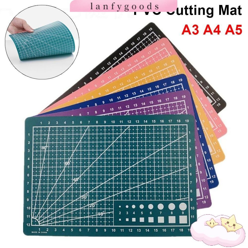 LANFYGOODS 1 ชิ้นตัดแผ่น,แกะสลักหนังหัตถกรรมเครื่องมือเขียง,คู่มือ Patchwork เย็บ A3 A4 A5 PVC Workbench Pad บ้าน DIY
