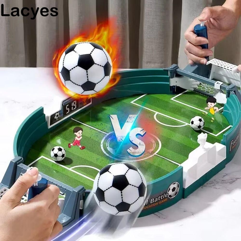 LACYES ของเล่นฟุตบอลตั้งโต๊ะ, Ejection Type 2 Balls Table Football Board Game, Soccer Game Innovatio