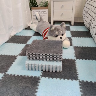 พรมจิ๊กซอว์ ปูพื้นห้องนอน DIY กำมะหยี่ นุ่มสวย ขนาด 30x30 ซม…