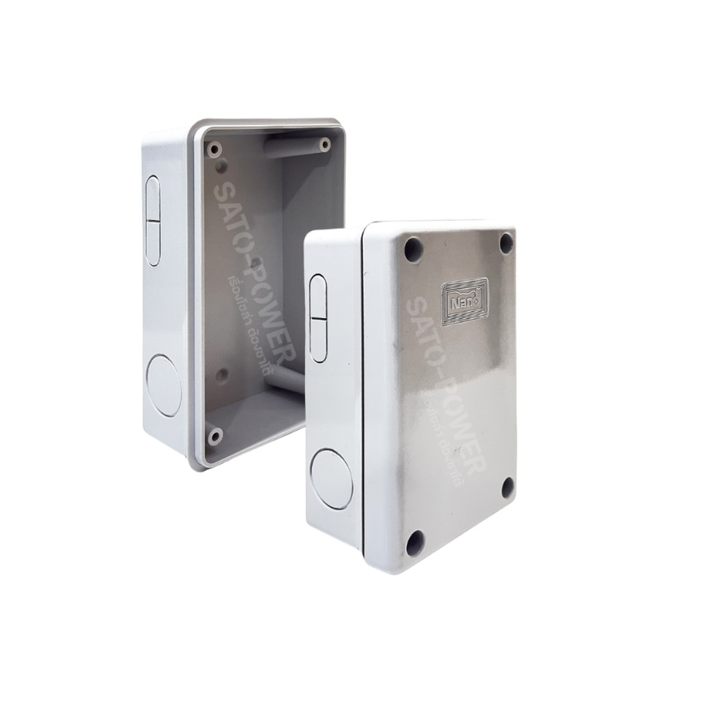 2ชิ้น/ออเดอร์ Nano กล่องกันน้ำพลาสติก นาโน ( NANO-201W ) กล่องกันฝน กล่องกันน้ำ กล่องพลาสติก ฝาทึบ N