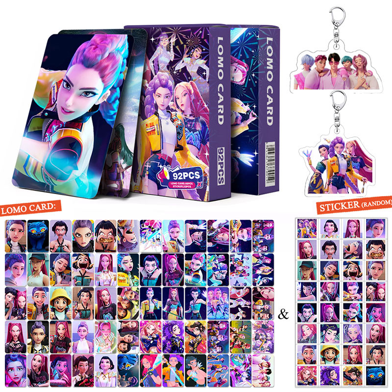 KPop Demon Hunters Rumi Jinu Photocard Collections Saja Boys Creative Lomo Card