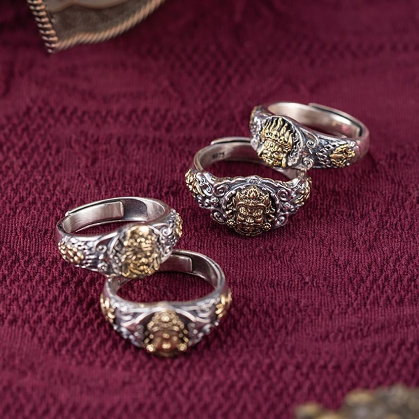 [ประสบความสําเร็จ terbuka] Yellow God of Wealth Ring Men Women Same Style Green Tara Zakira Zakiragz